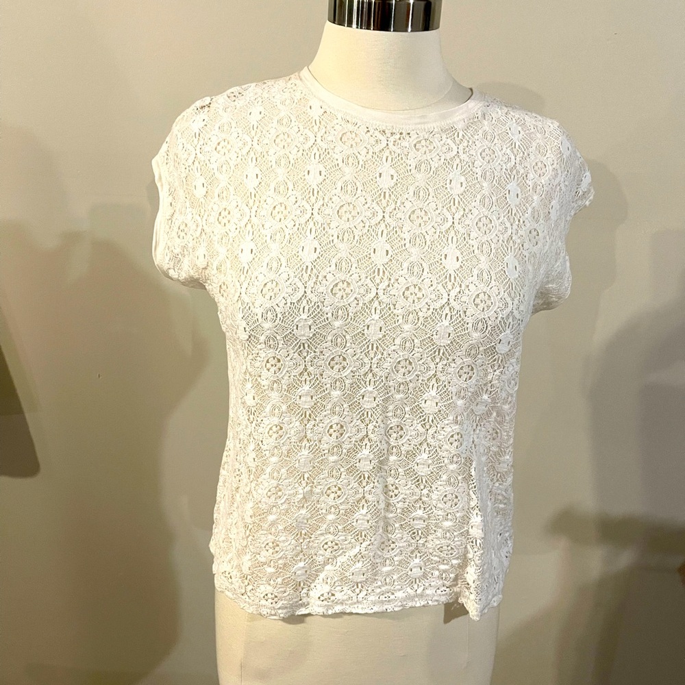 Lace detailed, xs, Womens top